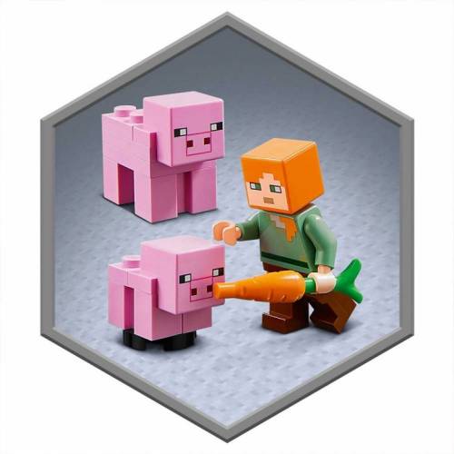 Lego Minecraft Дом-свинья