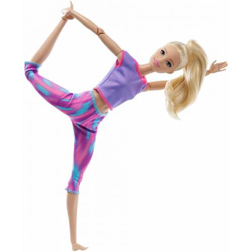 Barbie Кукла Barbie Барби Блондинка из серии "Двигайся как я, безграничные движения"