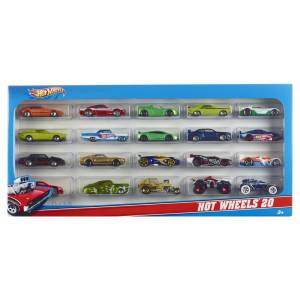 Hot Wheels Набор Hot Wheels Базовые машинки 20 шт в ассортименте