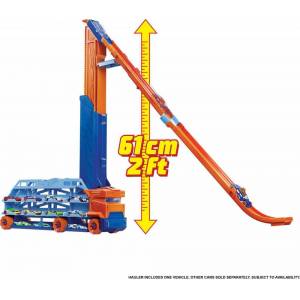 Трек Хот вилс Грузовик-транспортер Суперспуск Hot Wheels speed drop transporter Mattel