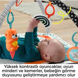 Развивающий коврик 3 в 1 Фишер прайс Веселые развлечения Fisher-Price 3-in-1 Music Glow and Grow Gym