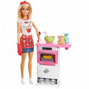 Barbie Игровой набор Barbie® - Кондитер, Mattel, FHP57